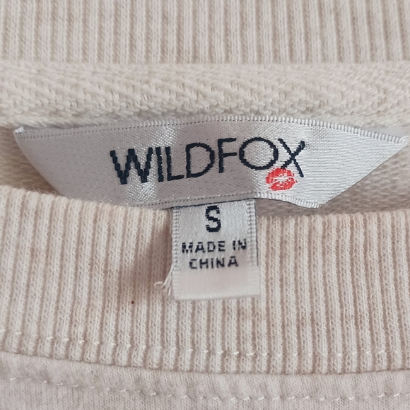 Wildfox leopard print lips long sleeve top - Picture 6 of 7